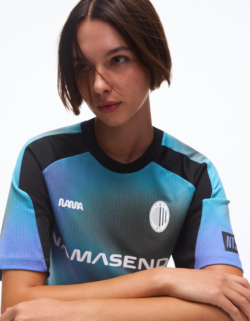 Camiseta Namasenda manga corta sport-Turquesa