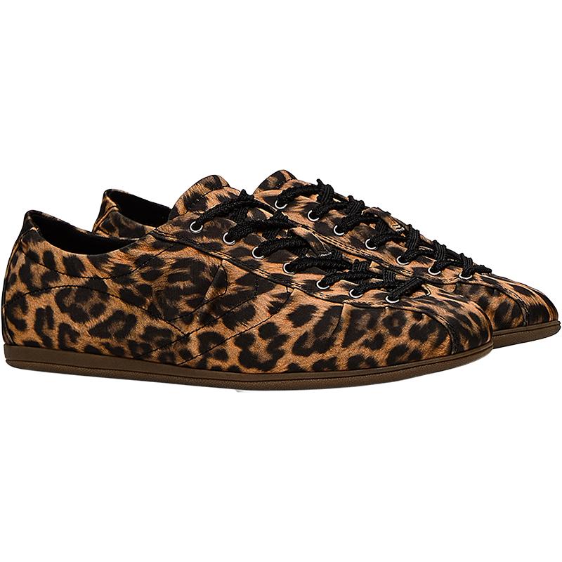 Leopard print low-profile trainers — ANIMAL PRINT