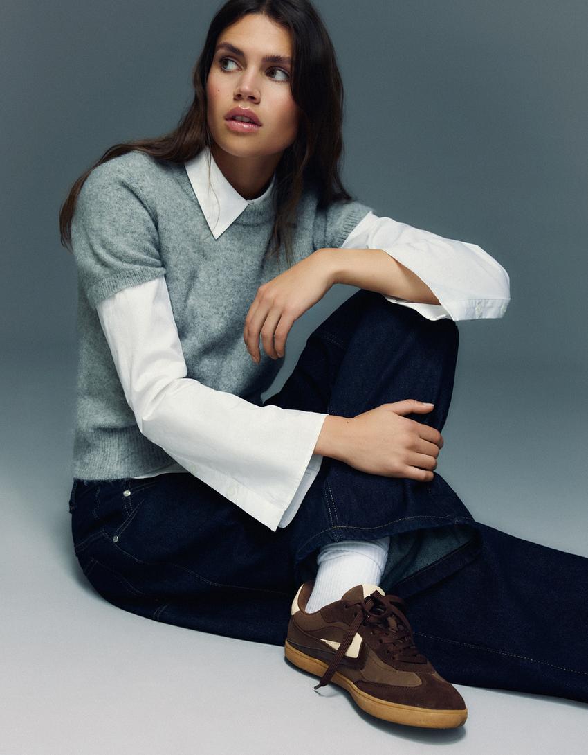 Retro trainers-Brown