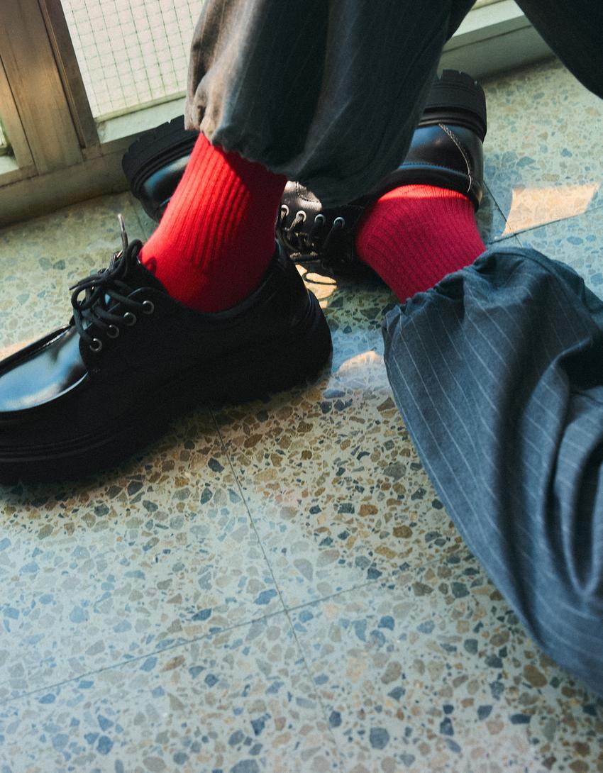 BUTY TYPU BLUCHER-Czarny