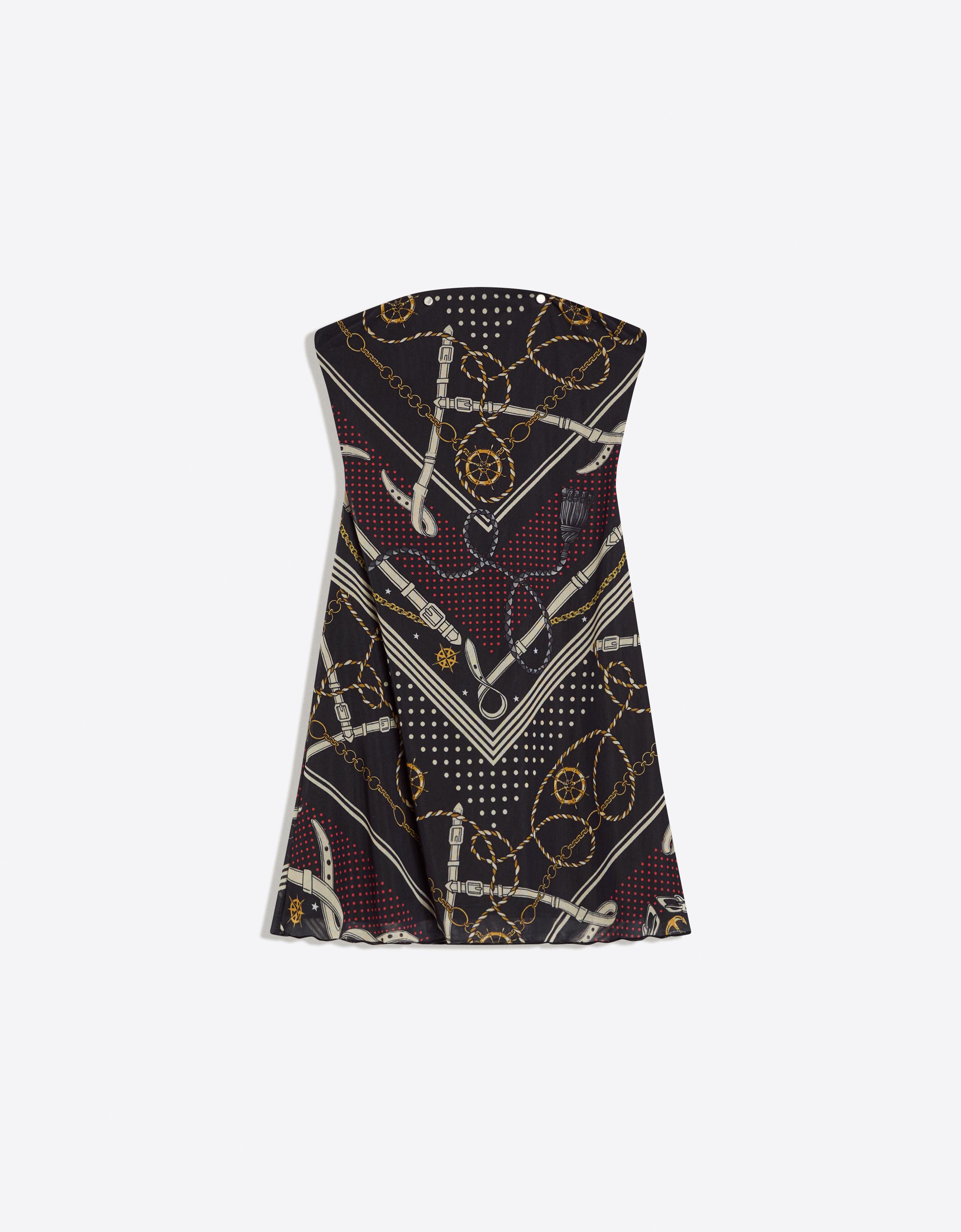 Tül bandeau mini elbise - Görsel 5