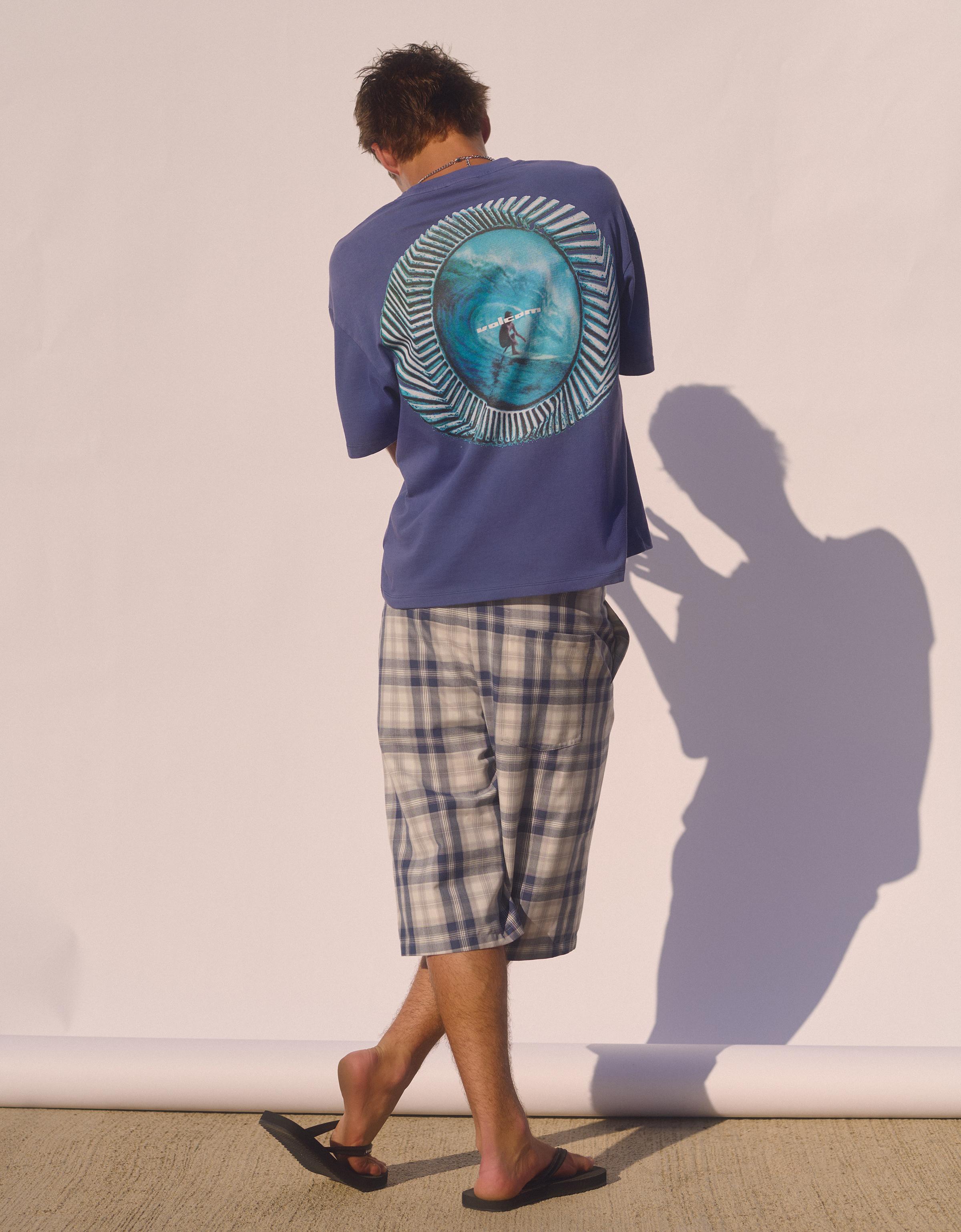VOLCOM skater Bermuda shorts — Light blue
