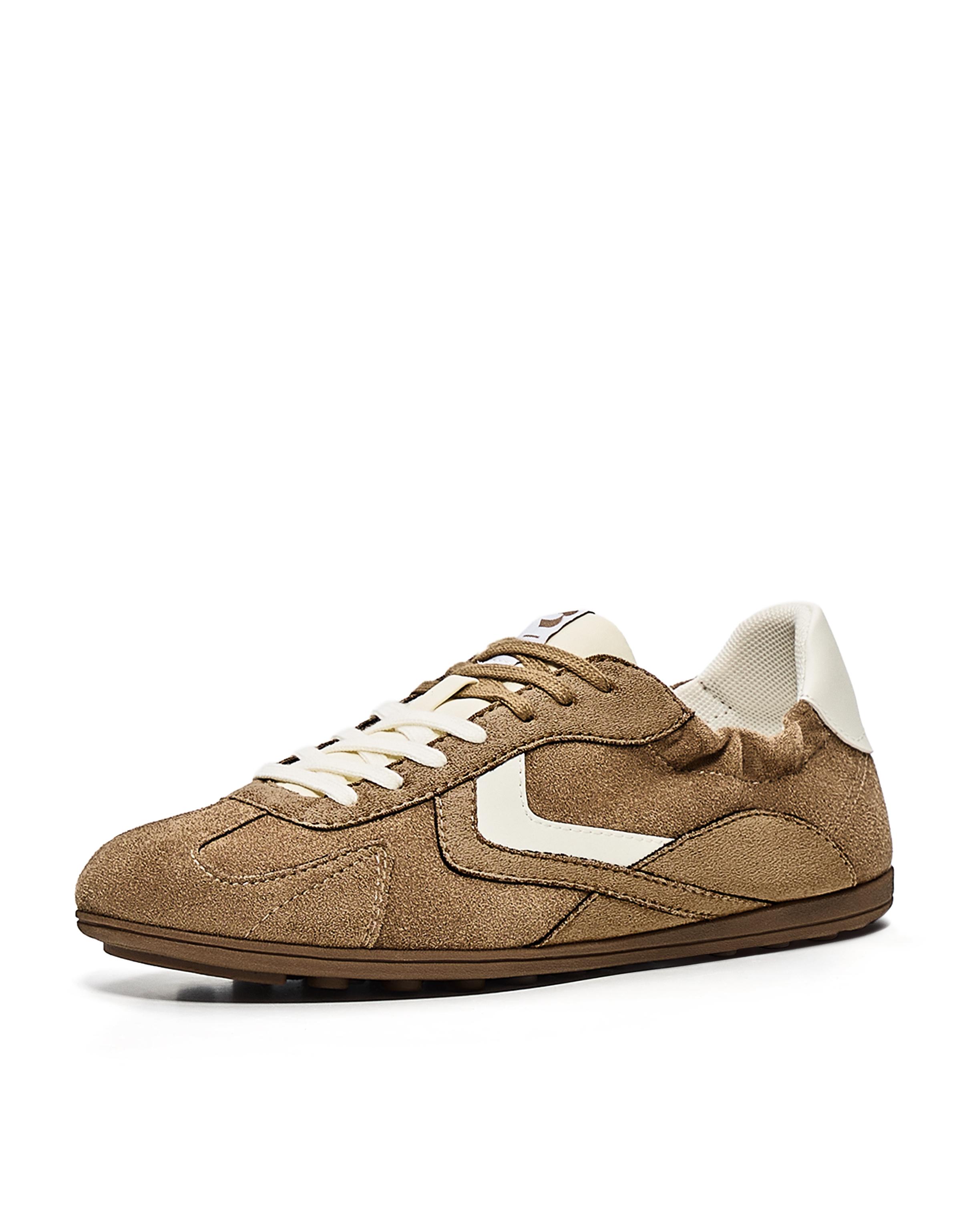 RETRO SLIM SOLE TRAINERS — SAND