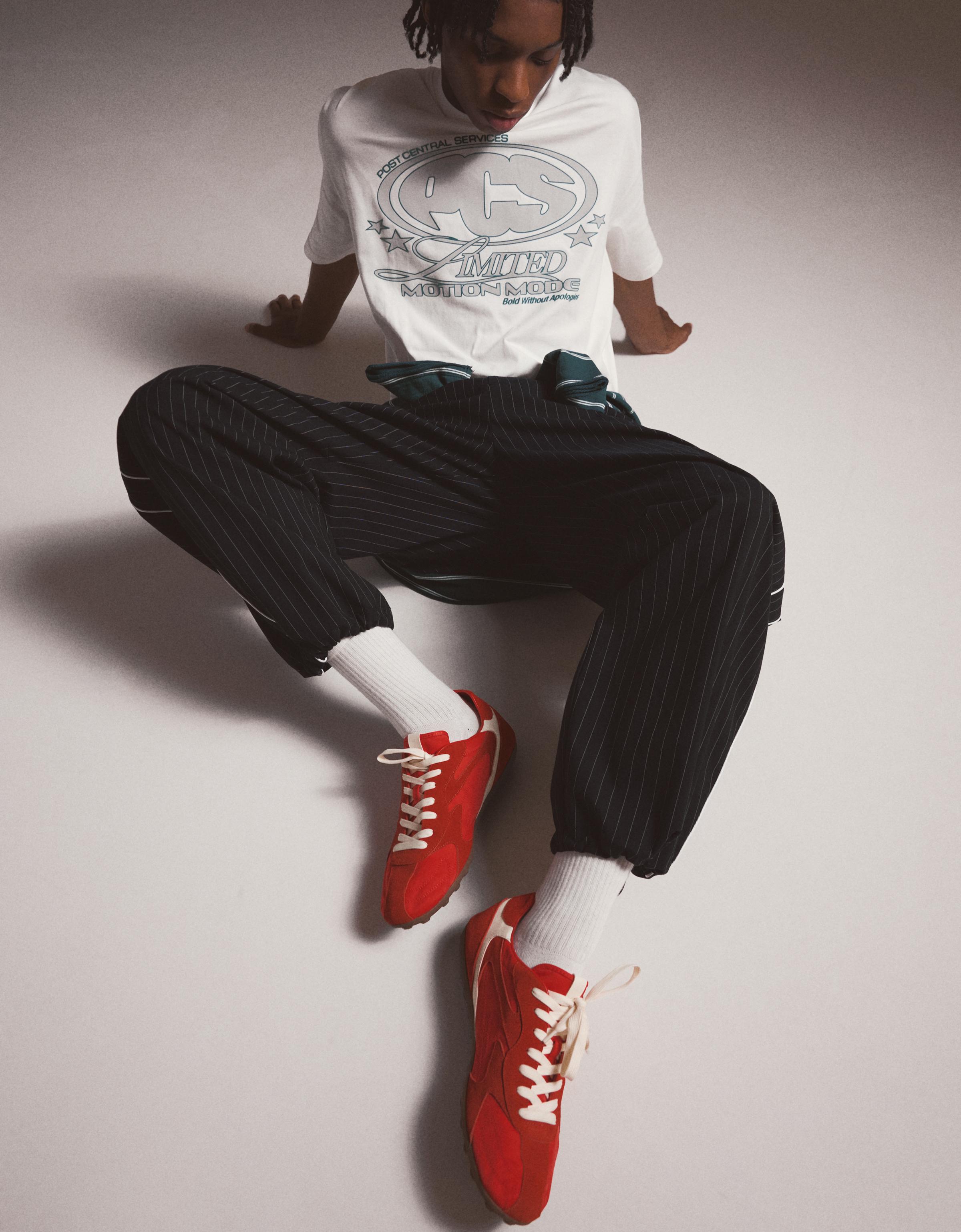 SLIM RETRO TRAINERS — RED