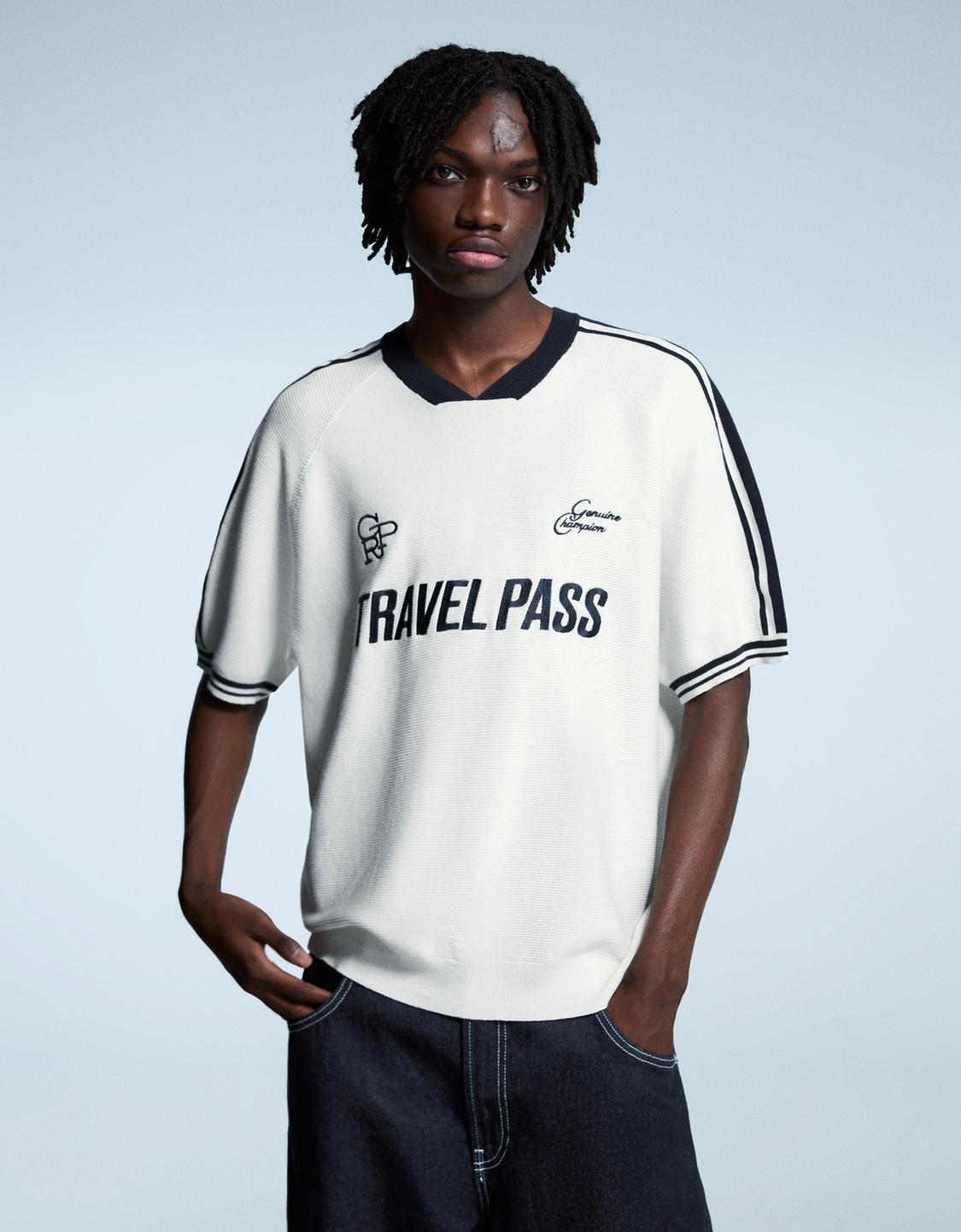 Camiseta manga corta sport print