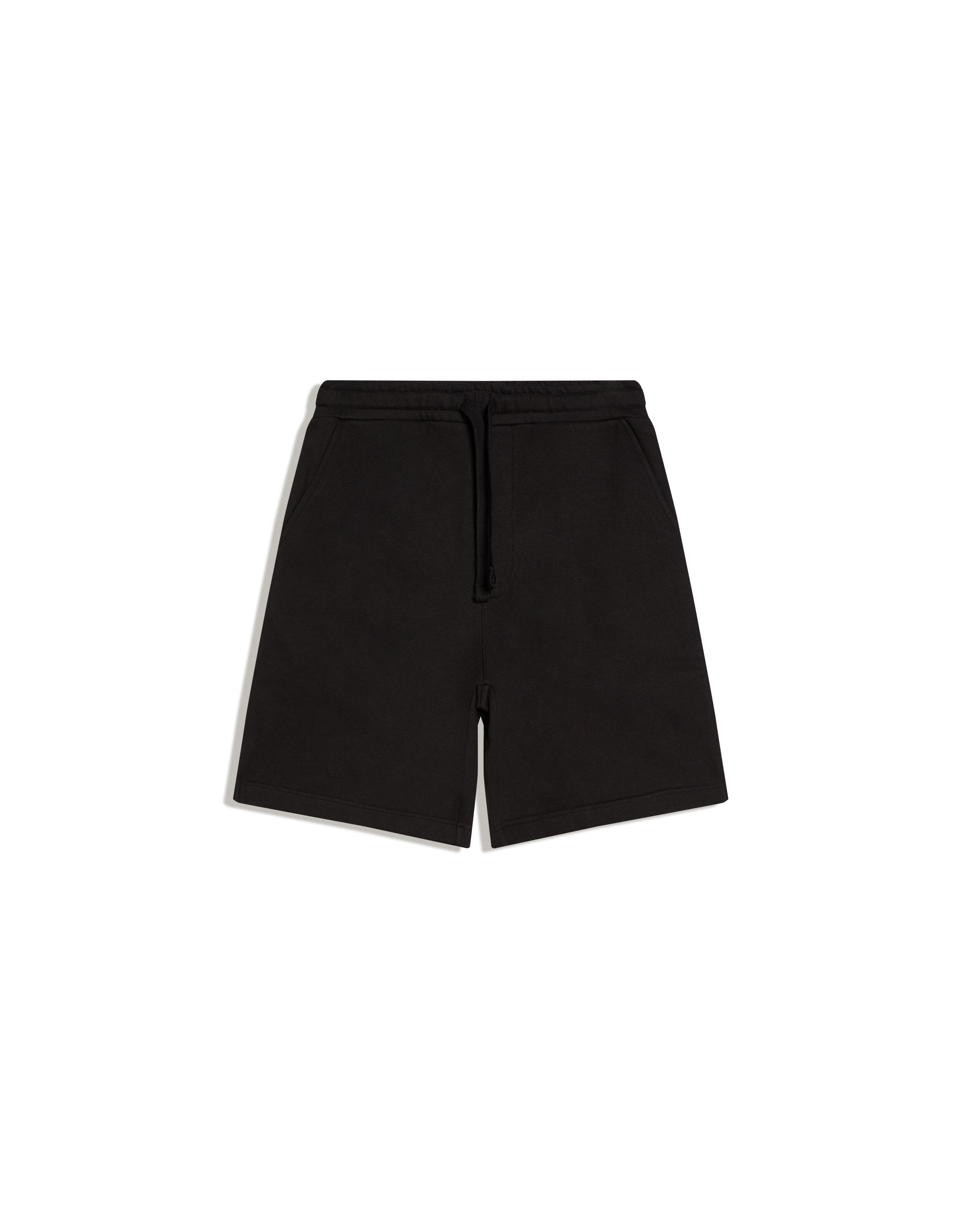 Plush Bermuda shorts — Black