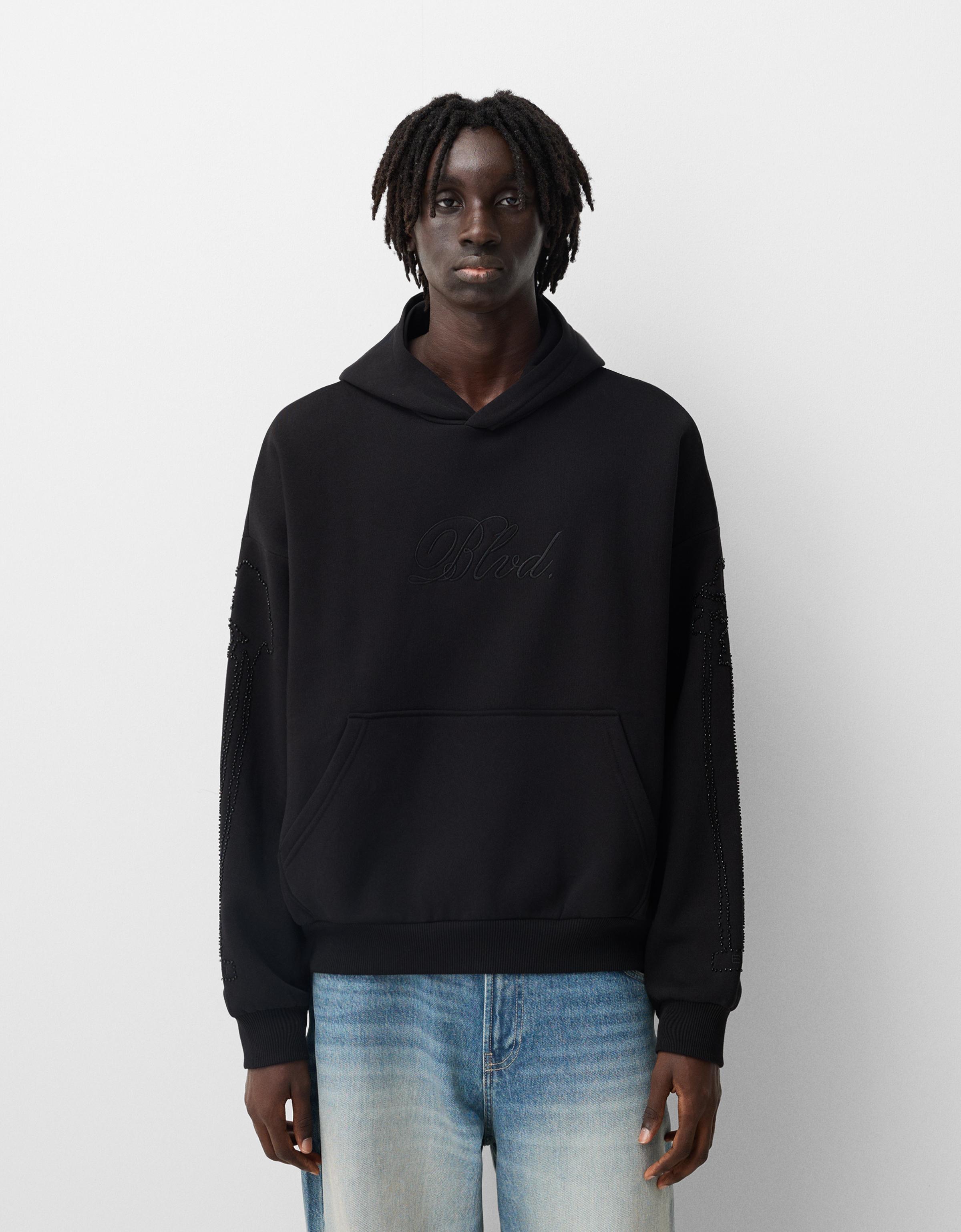 Bershka cropped hoodie sale