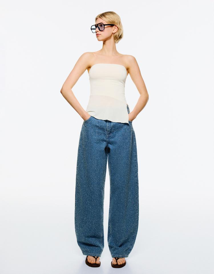 Dokulu balloon fit jean