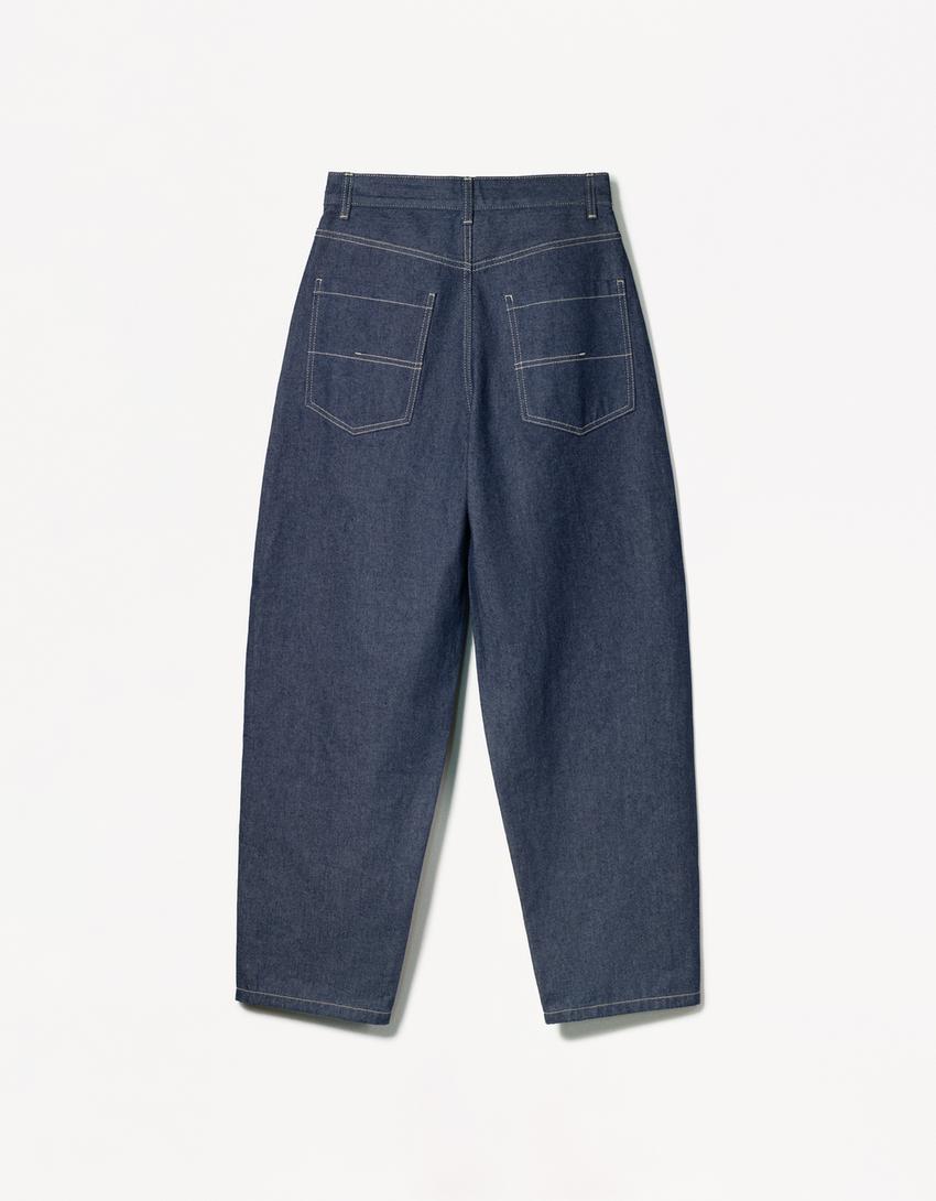 Skater jeans-Marineblau-1