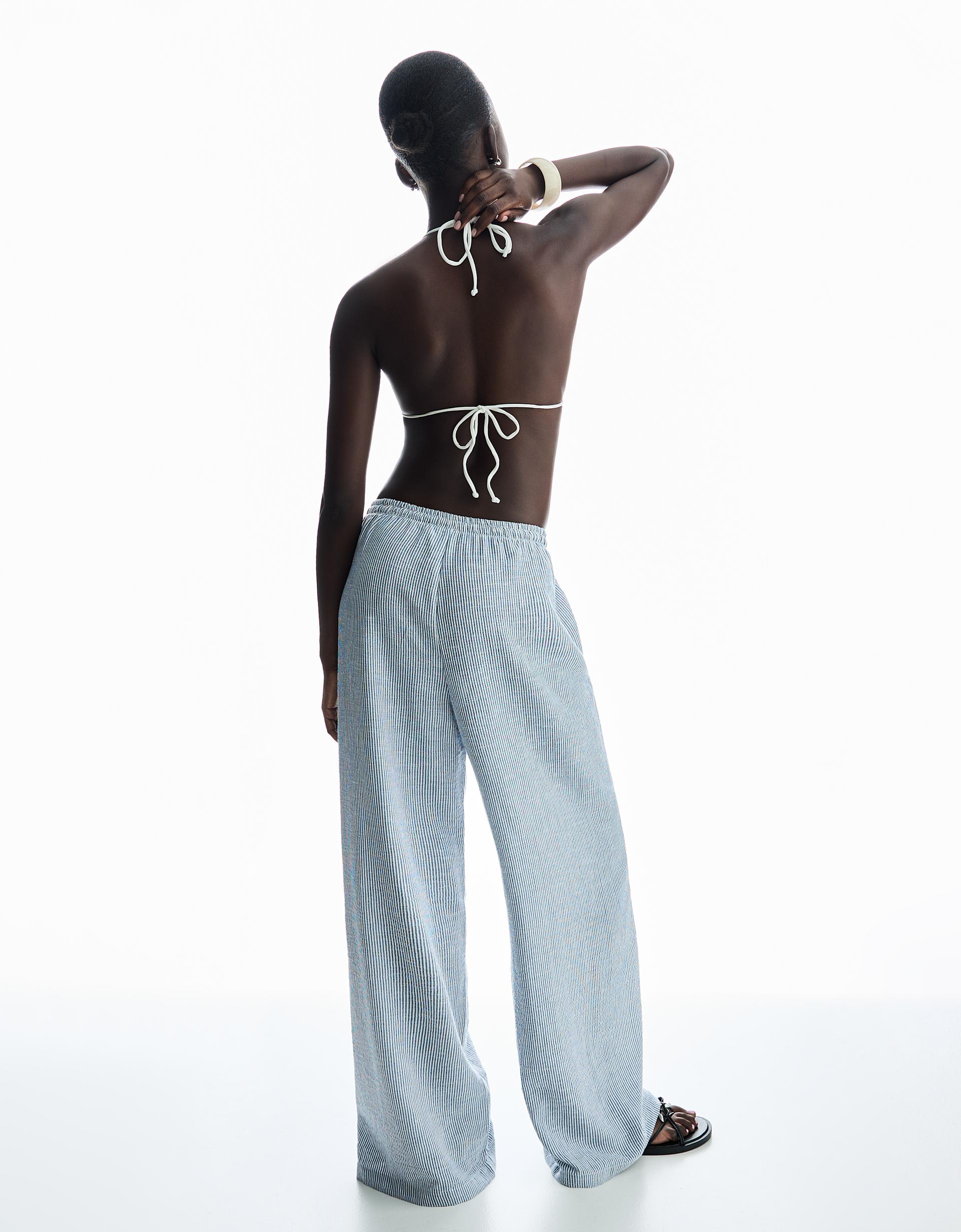 Pantalone Pigiama Bershka Pantaloni Semplici Righe Pantaloni BSK