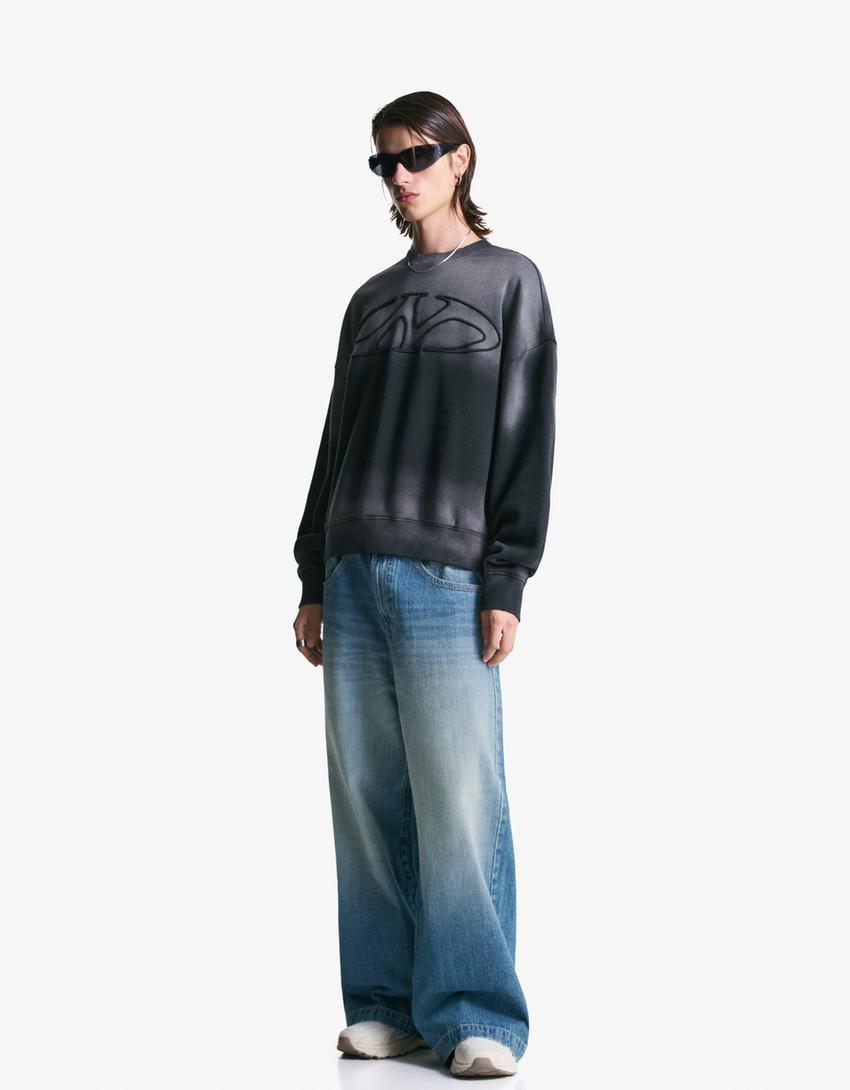 Jeans mega baggy-Azul lavado-0