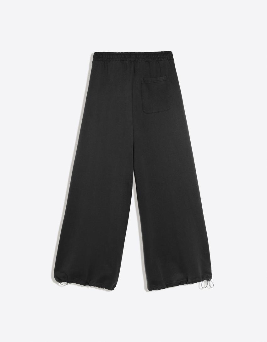 Pantaloni in felpa jogger fit dancer-Nero