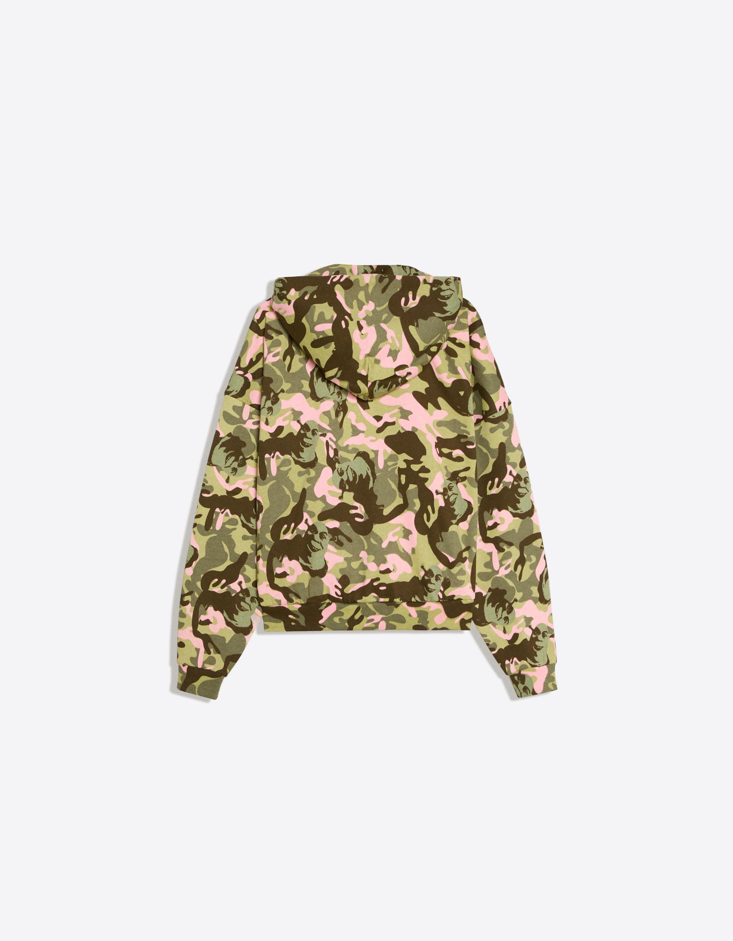 SHREK print hooded jacket — Khaki