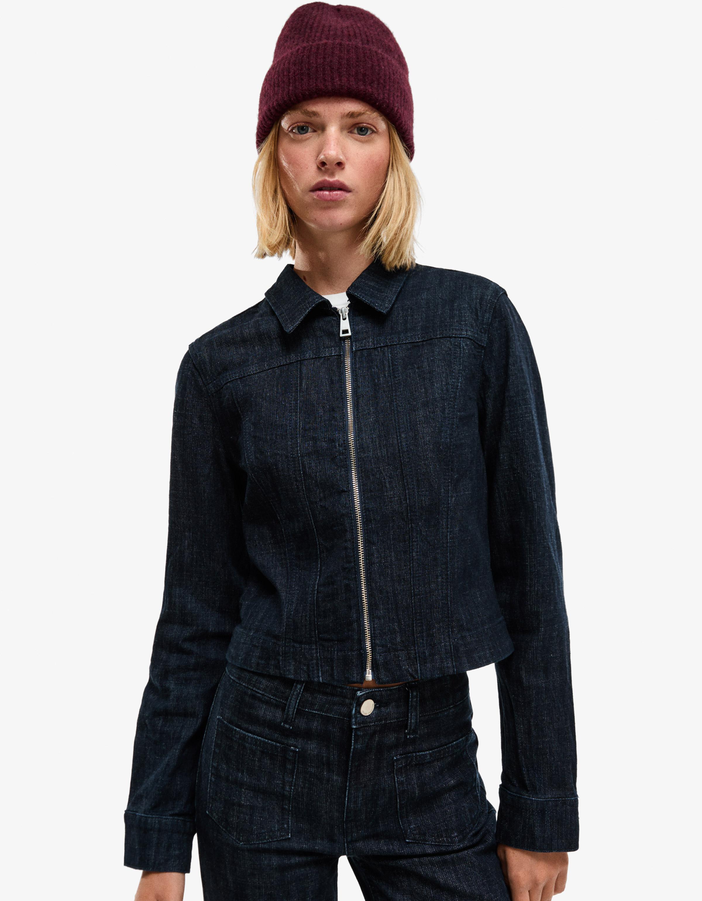 Turn-up knit beanie — Maroon