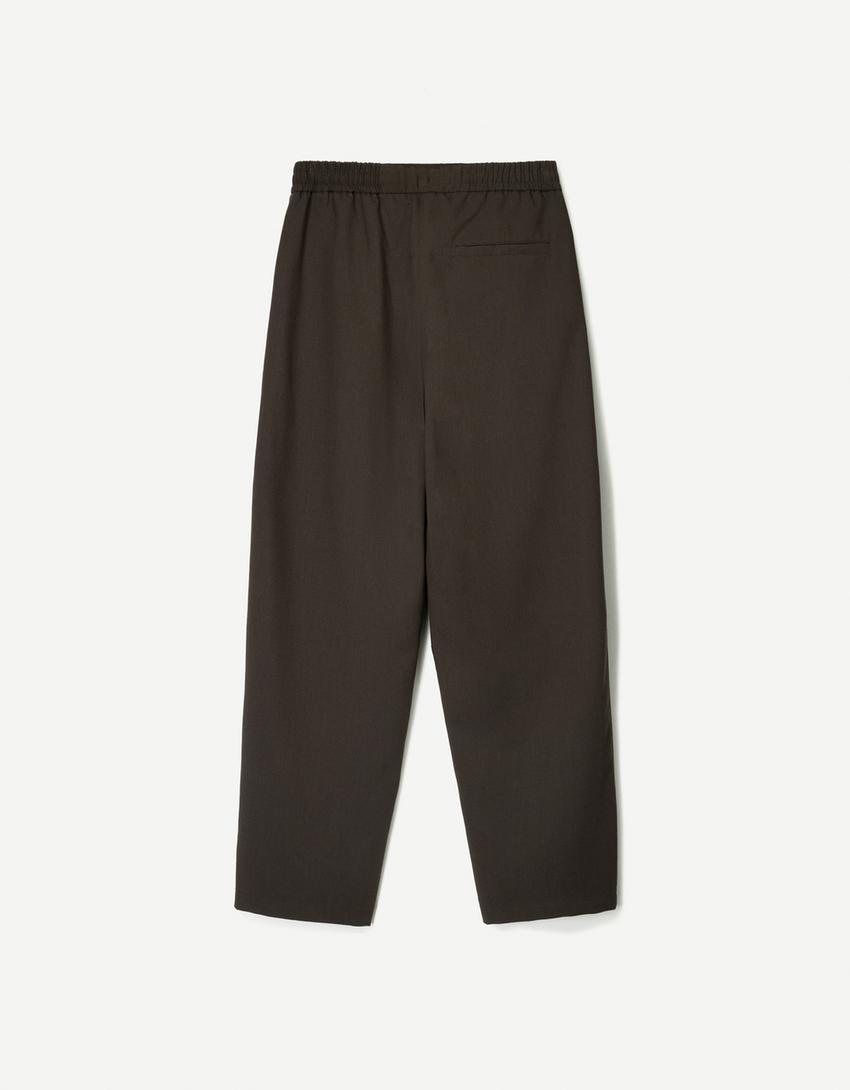 Pantalón jogger tailoring-Marrón-6