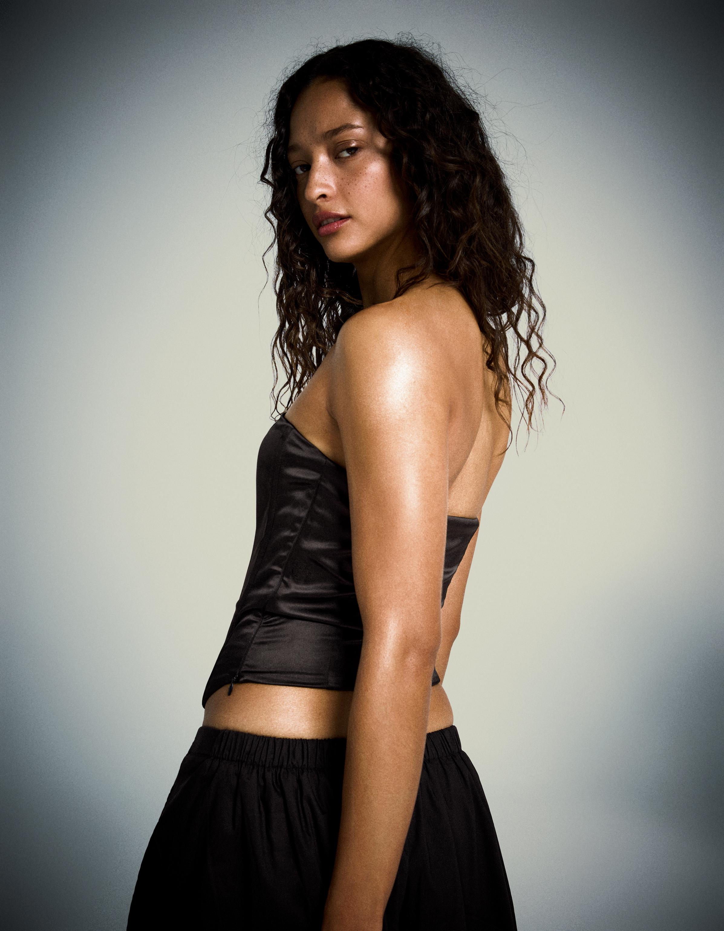 Saten büstiyer top - Görsel 45