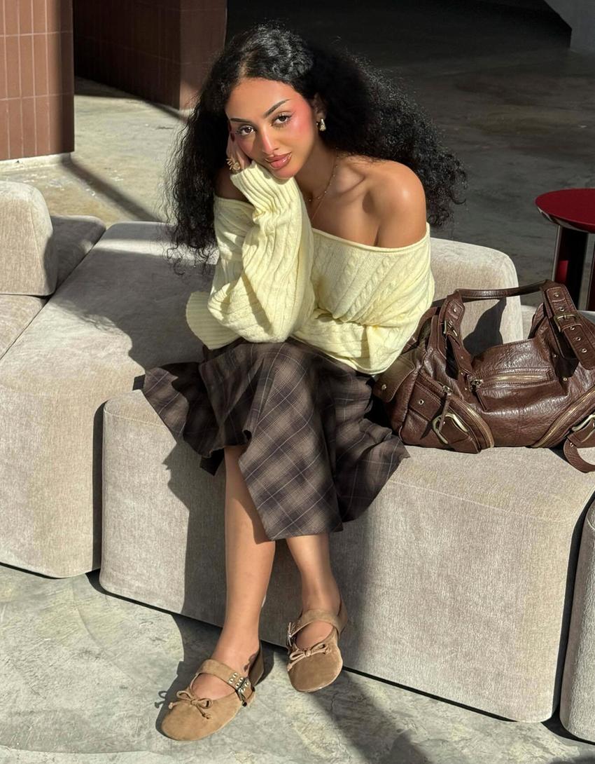 Buckled ballerinas-Tan