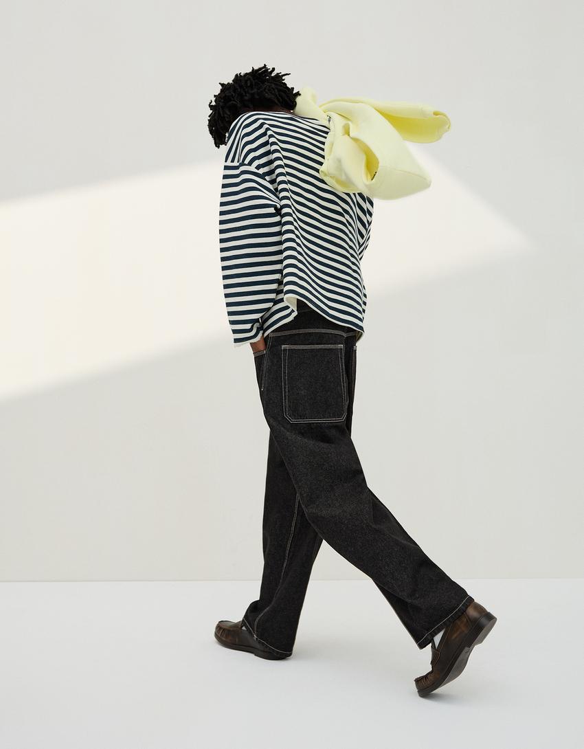 Jeans barrel-Negro