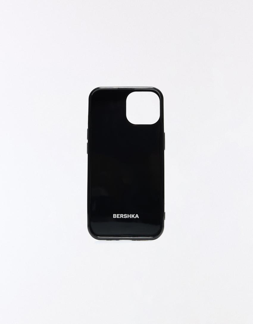Funda móvil cuadros-Marrón