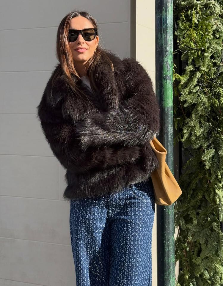 Cazadora efecto pelo