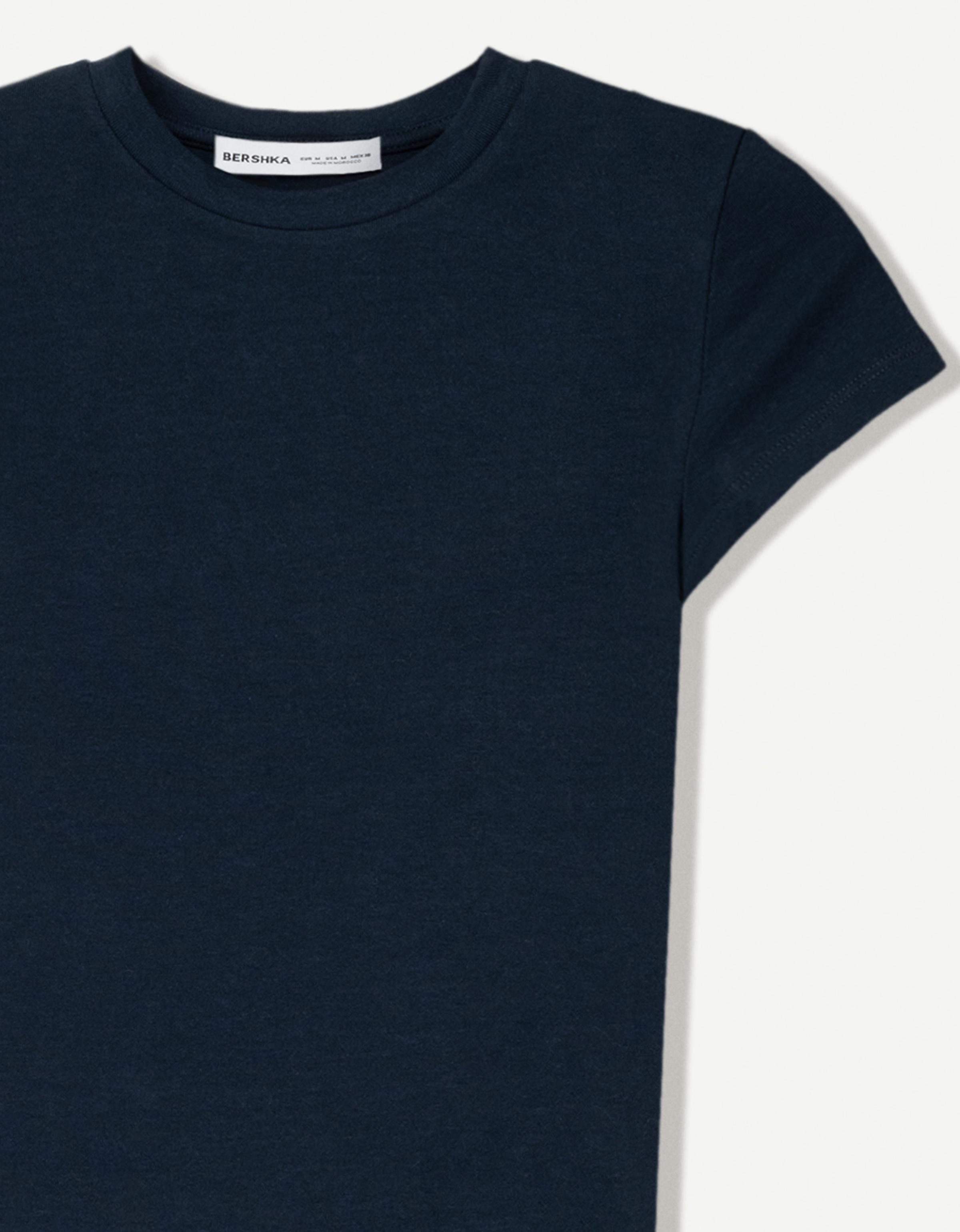 Kısa kollu bisiklet yaka tişört - Görsel 258