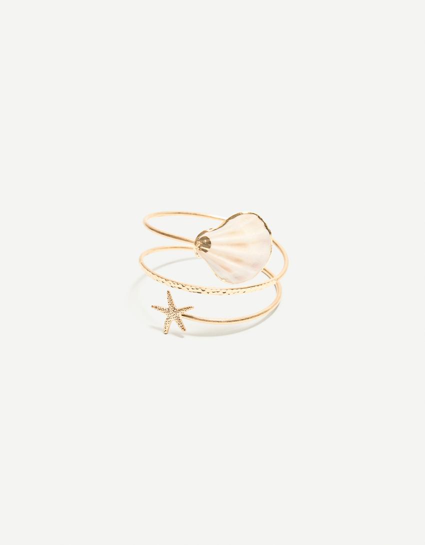 Bracelet avec détails marins-Or-2