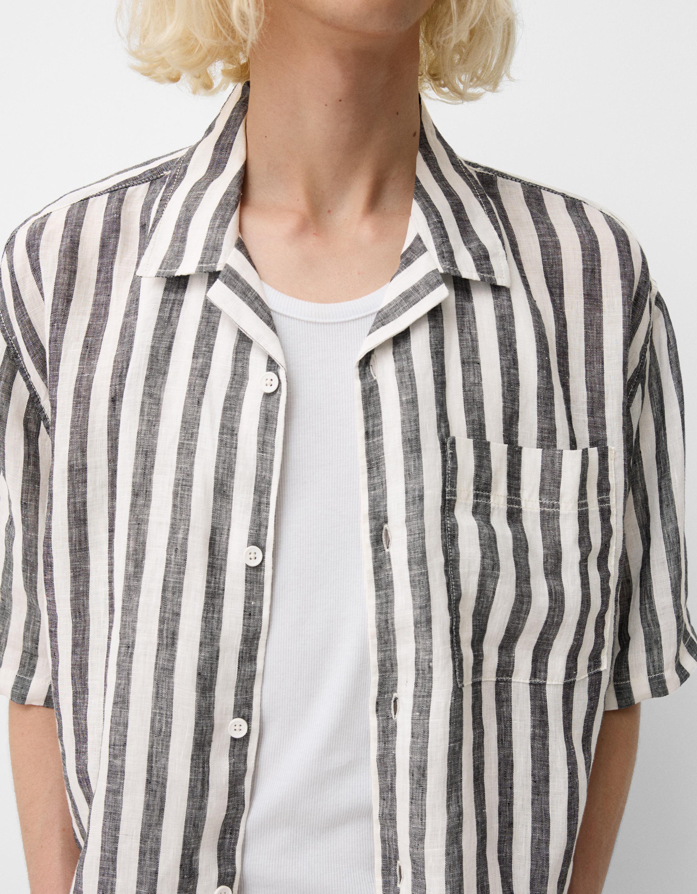 Lot De 2 Pyjamas D'été Pour Homme En Lin Doux - Ensemble 2 Pièces Ample à Manches Courtes