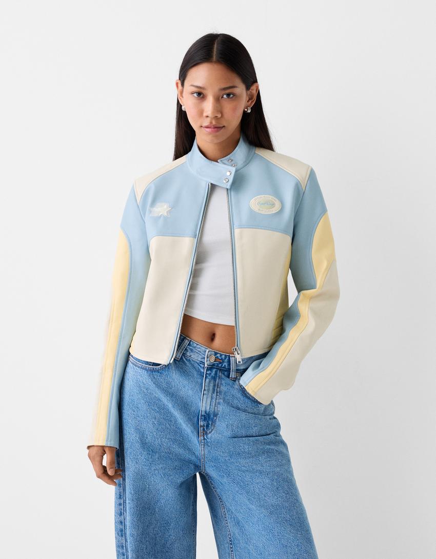 Jacket Chamarras De Mezclilla Bershka Chamarra Mezclilla Bershka