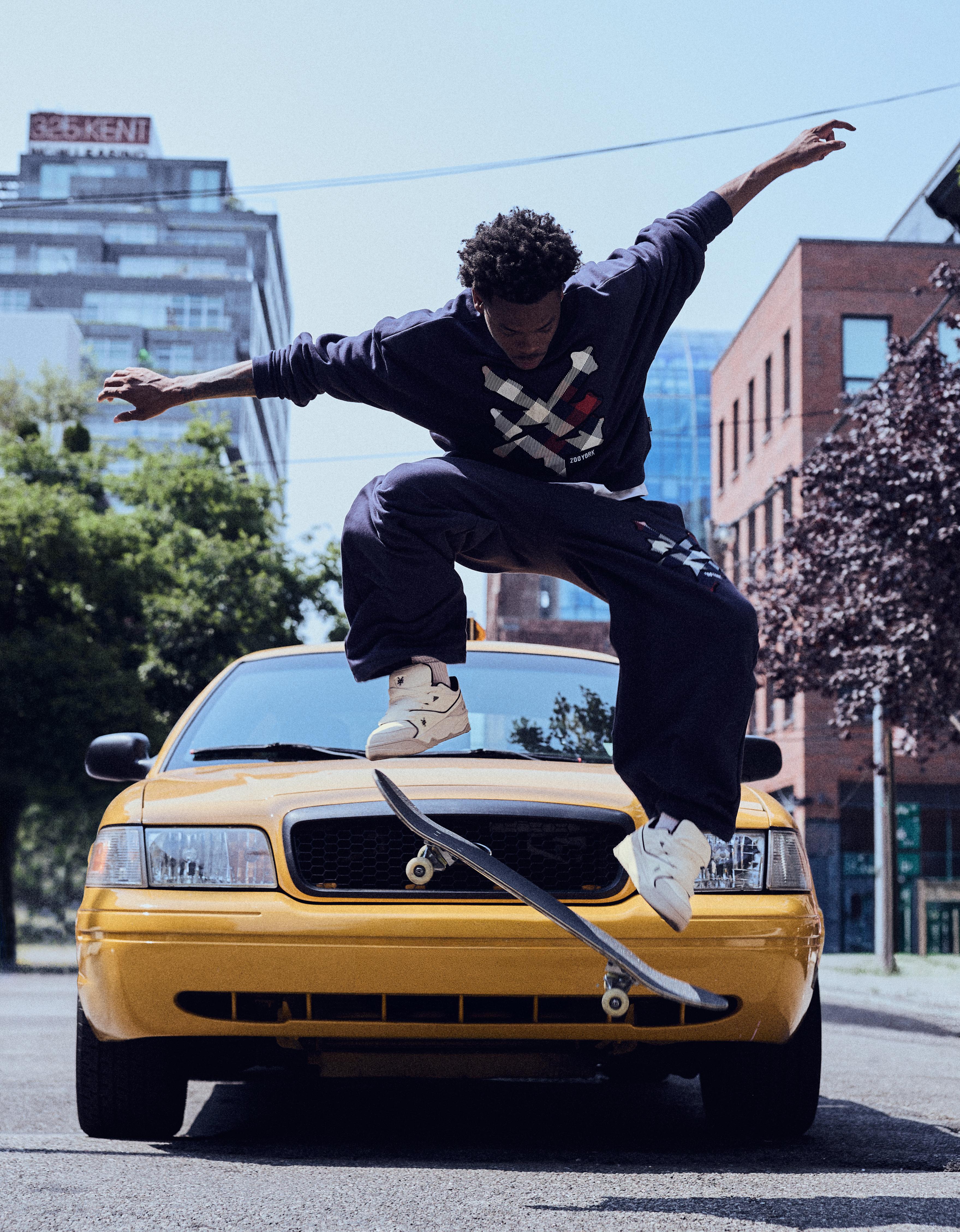 ZOO YORK X BERSHKA super baggy trousers — Dark blue