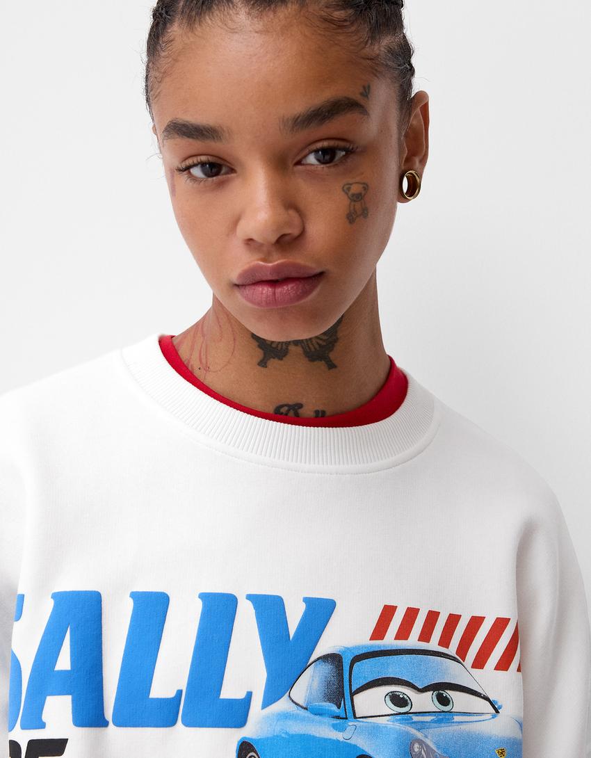 Sweatshirt Cars cropped - BSK Teen | Bershka