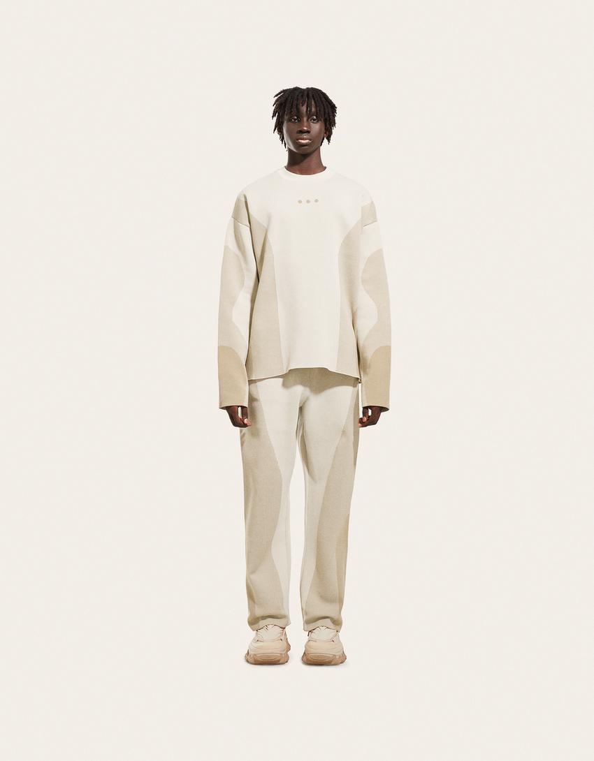 Bottines RAL7000STUDIO x Bershka à lacets-Sable-1