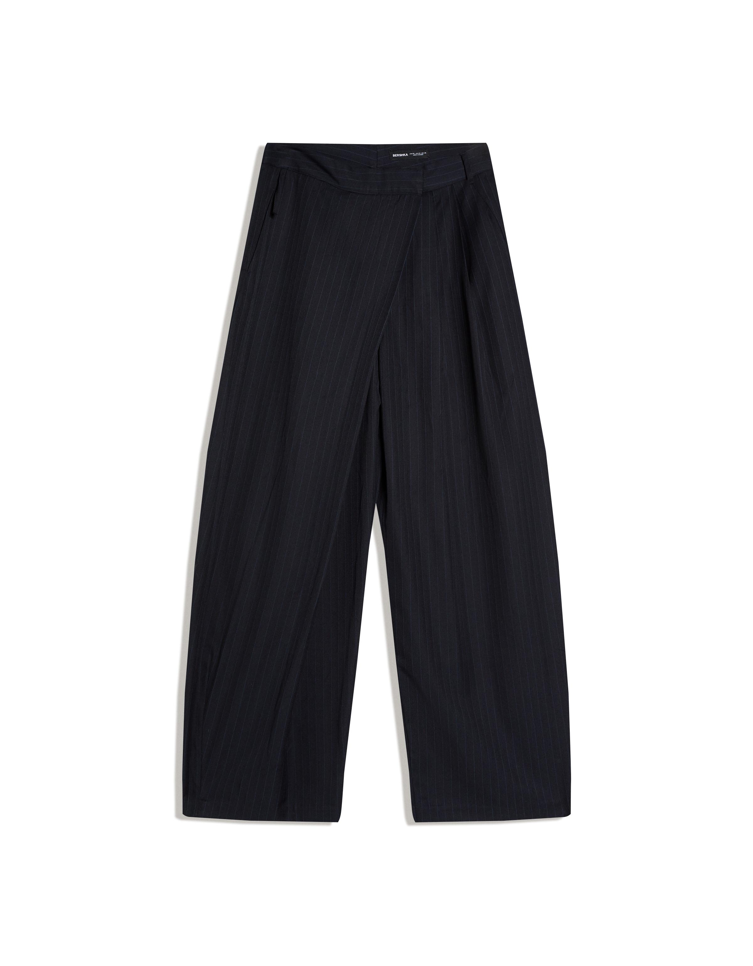 Crossover waist trousers