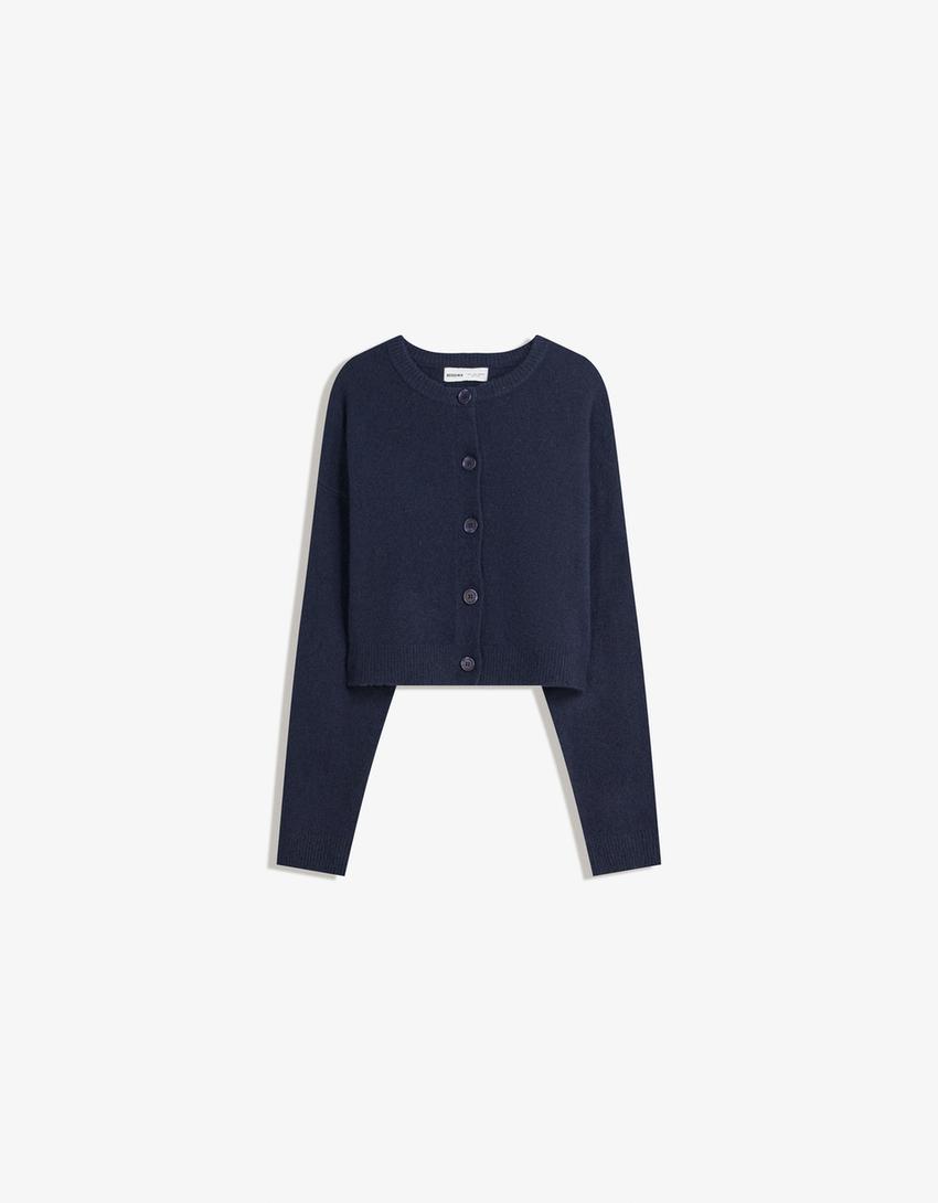 Soft touch button-up cardigan