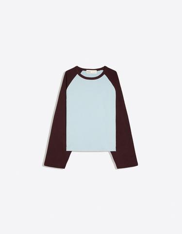 Raglan round neck jumper — Light blue 5