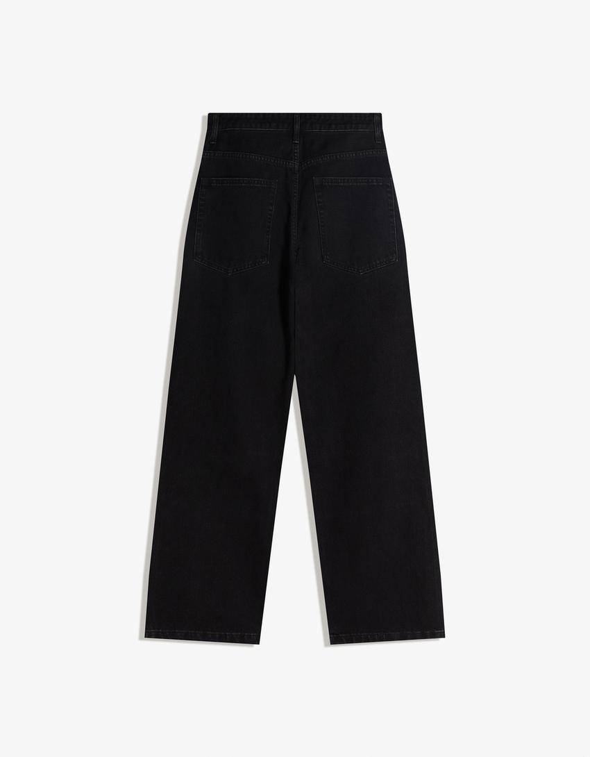 Jeans baggy fit clous-Noir