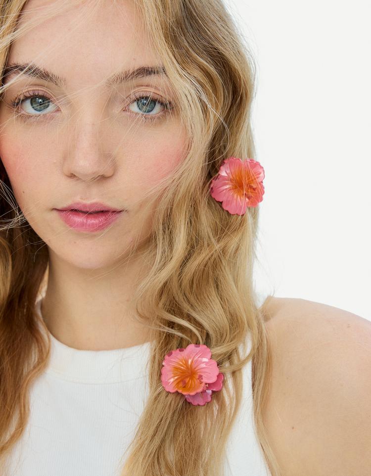 3-pack of flower hair clips