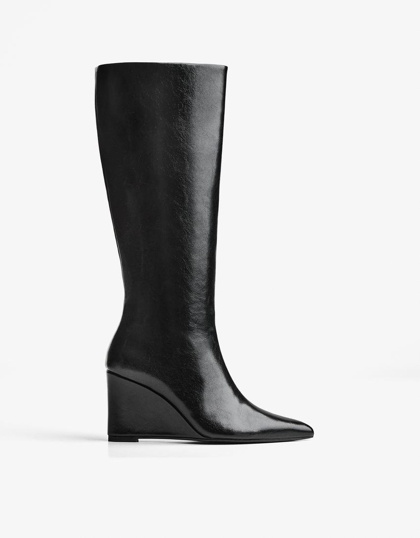 Bottes compensées-Noir