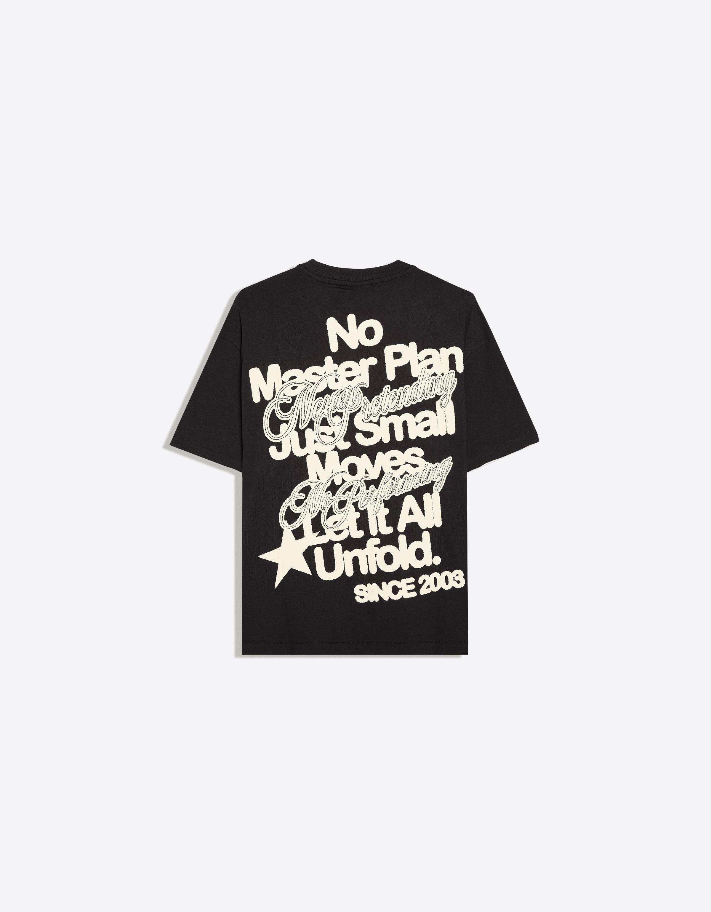 Boxy print T-shirt — Black
