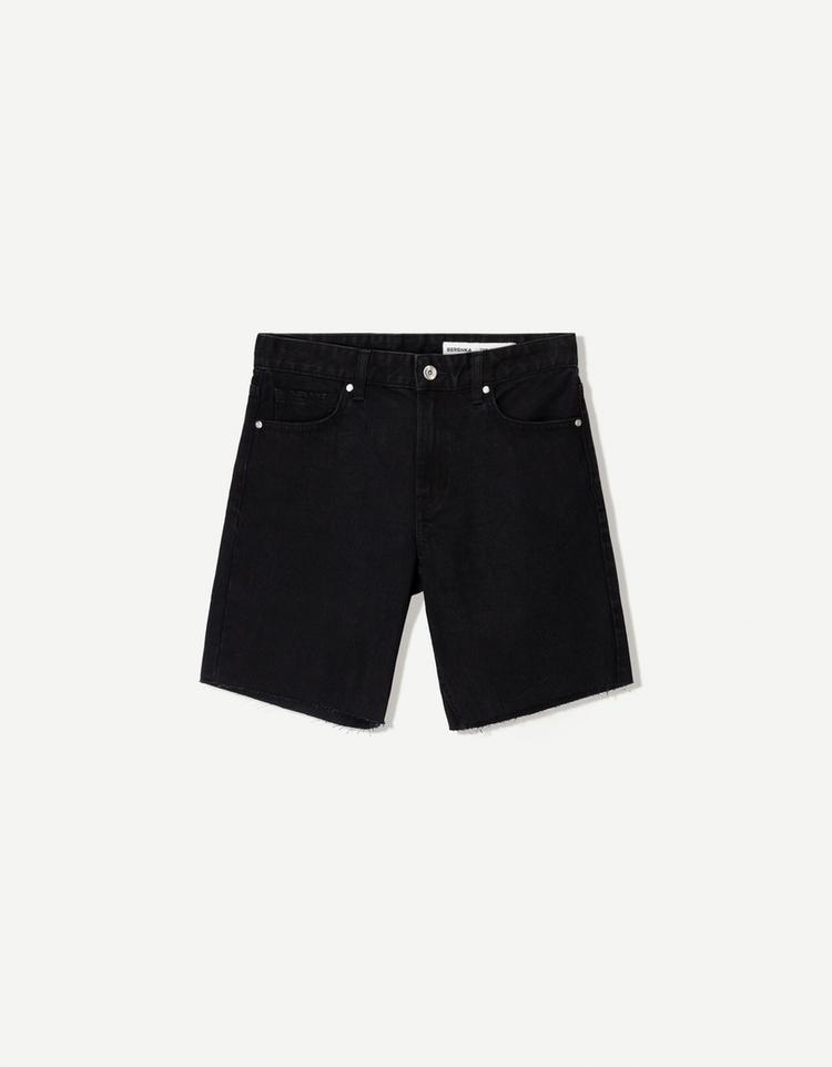 Denim bermuda şort