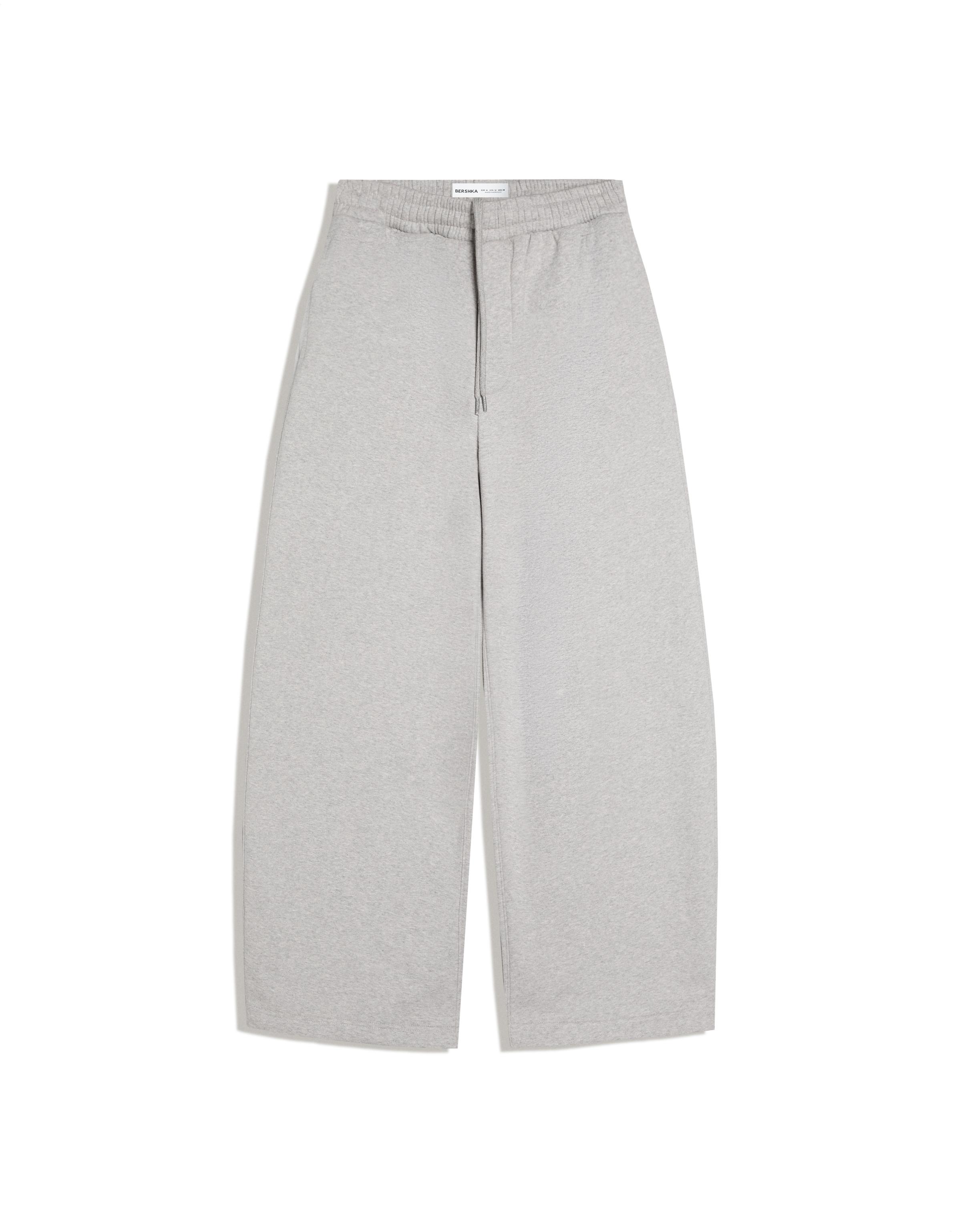 Napped balloon trousers — Grey