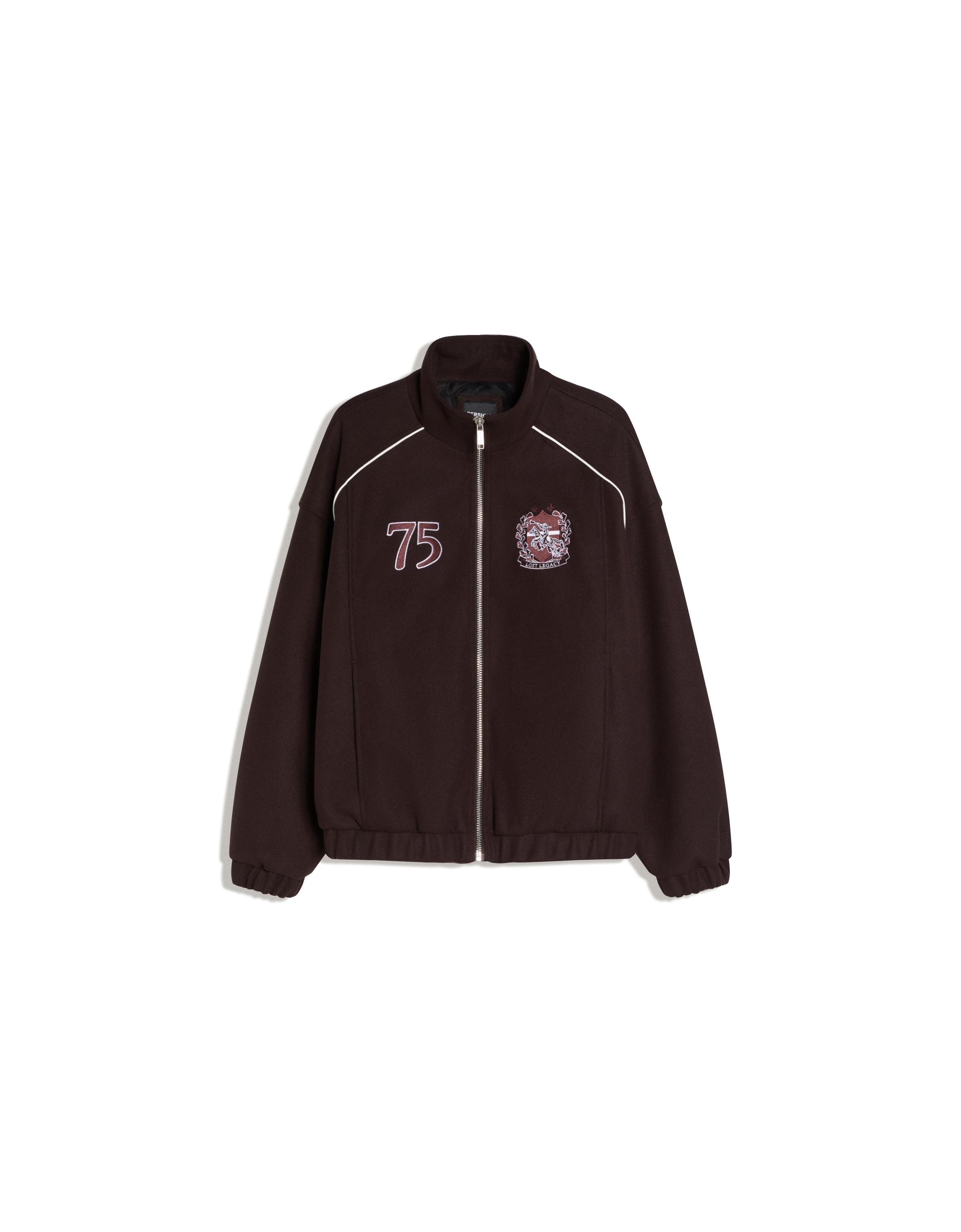 Patch cloth jacket - Brown