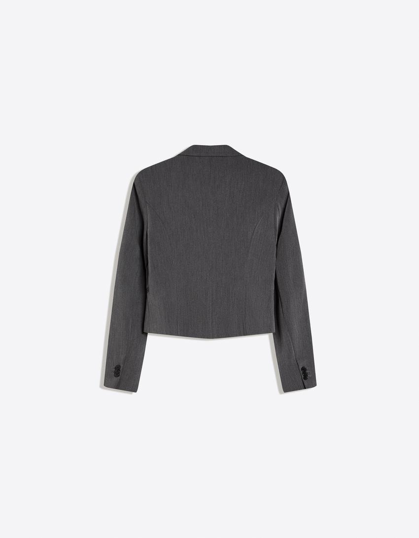 Blazer corto-Grigio