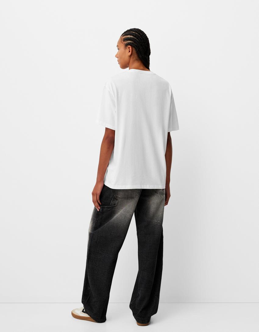 Camiseta manga corta print-Blanco-1