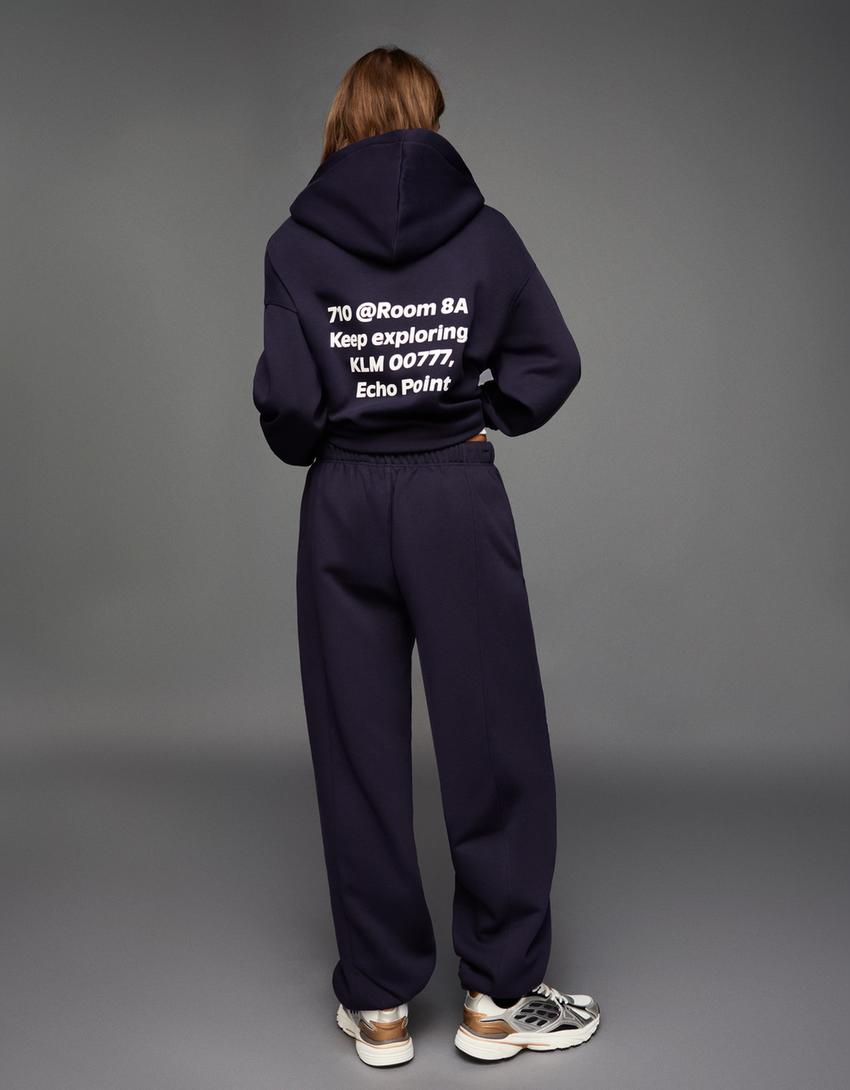 Plush sweatshirt and jogger set-Plush sweatshirt and jogger set