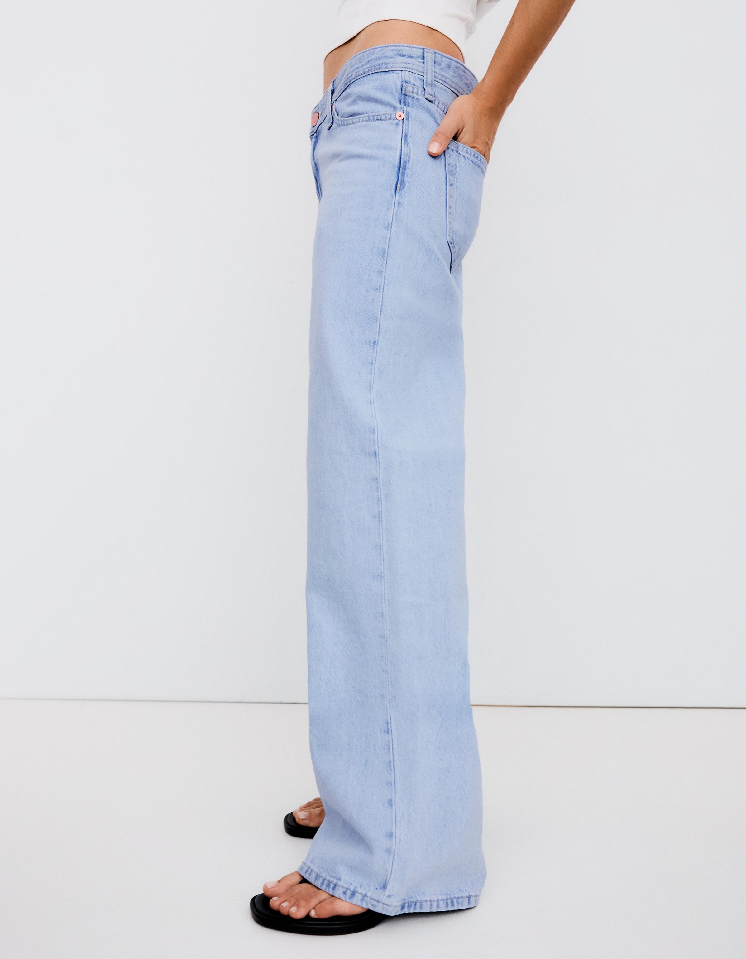 straight fit düşük bel jean - Görsel 41