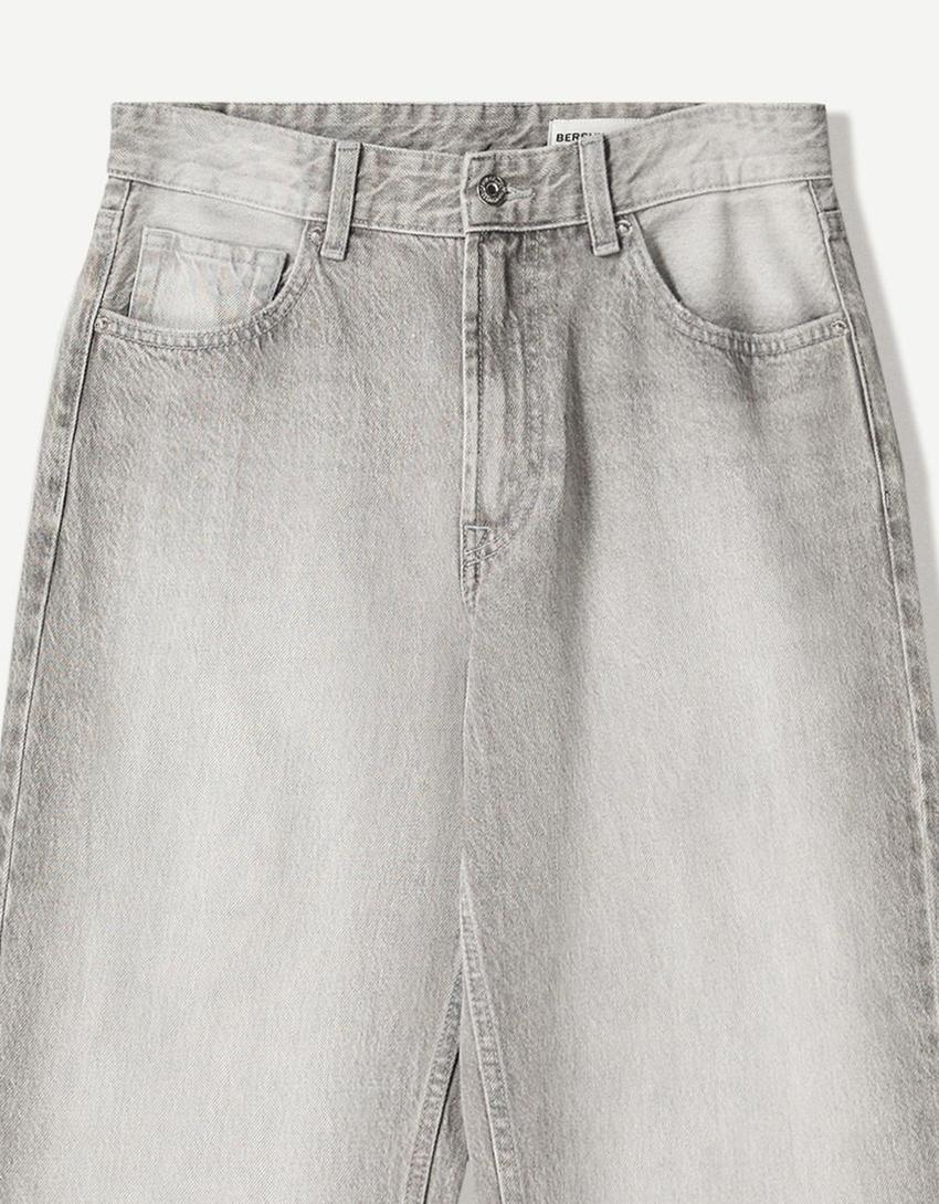 Tapered-Fit Jeans-Grau-2
