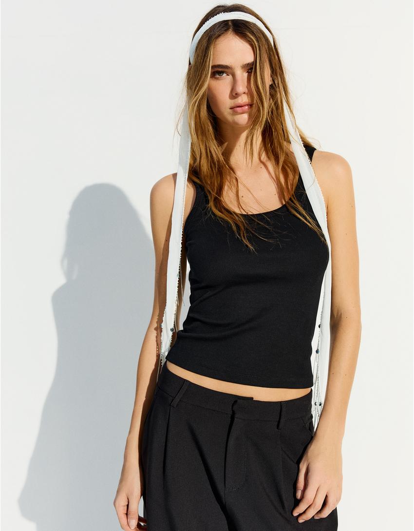 Çok amaçlı fular-Krem