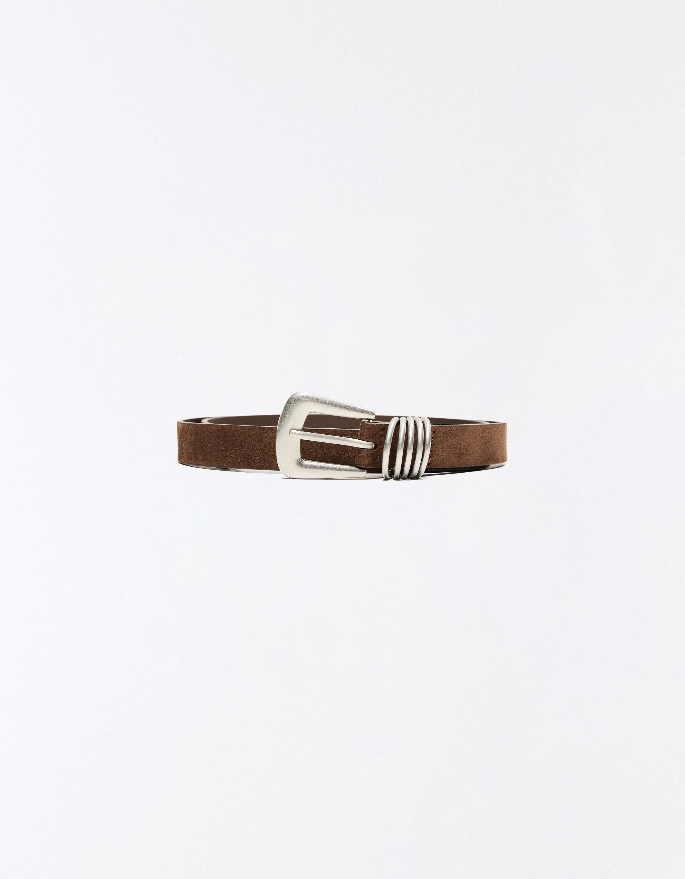Buckle belt — Brown