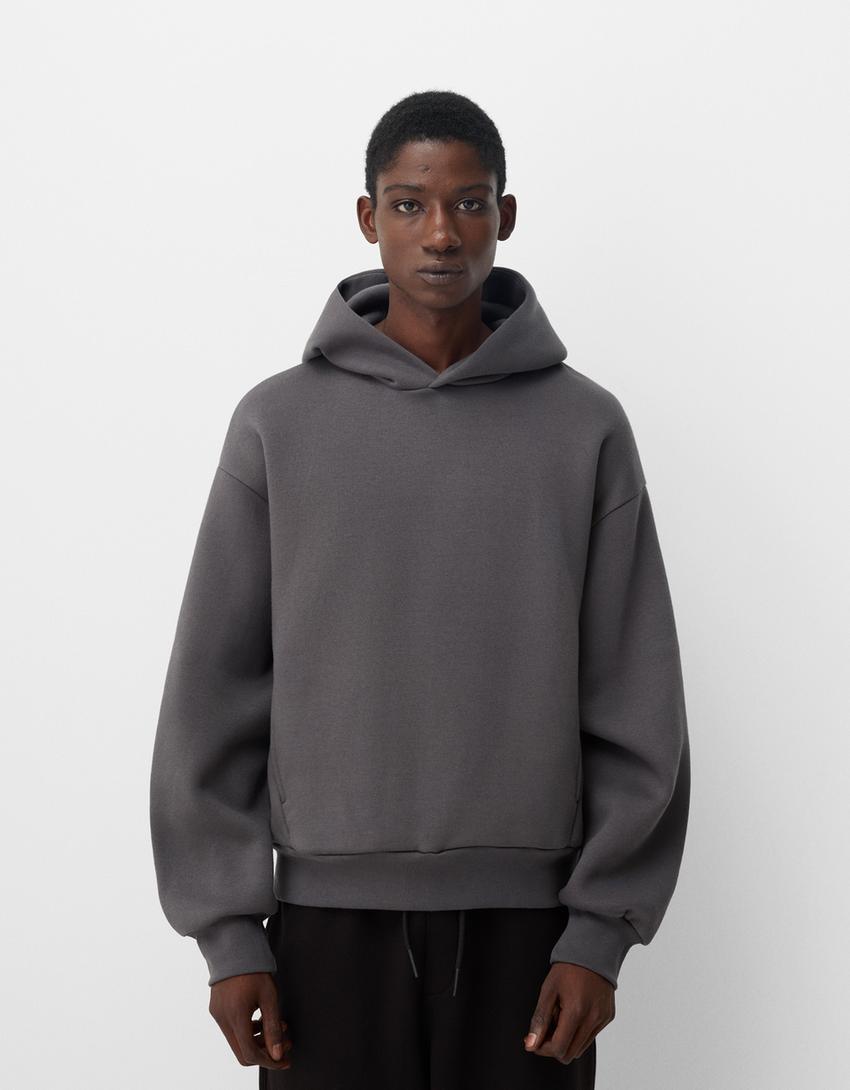 Sweat capuche-Gris-0