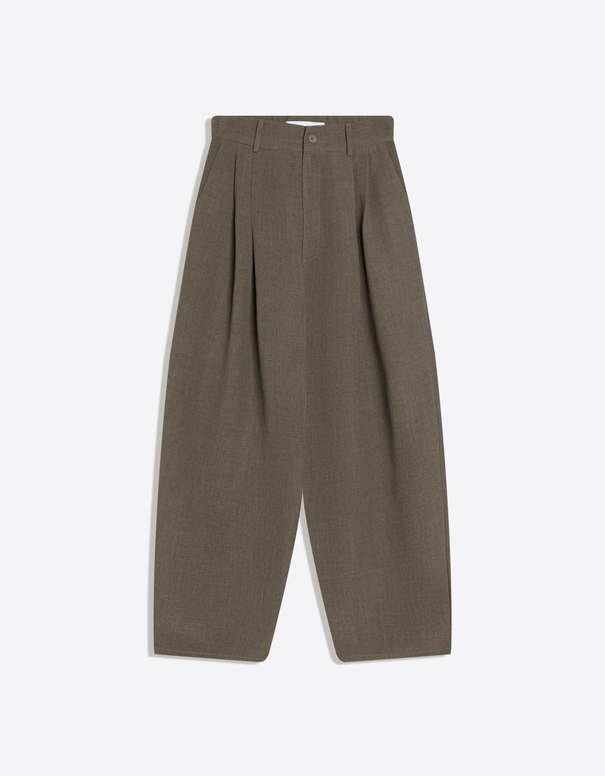 Pantalón superbaggy tailoring-Kaki